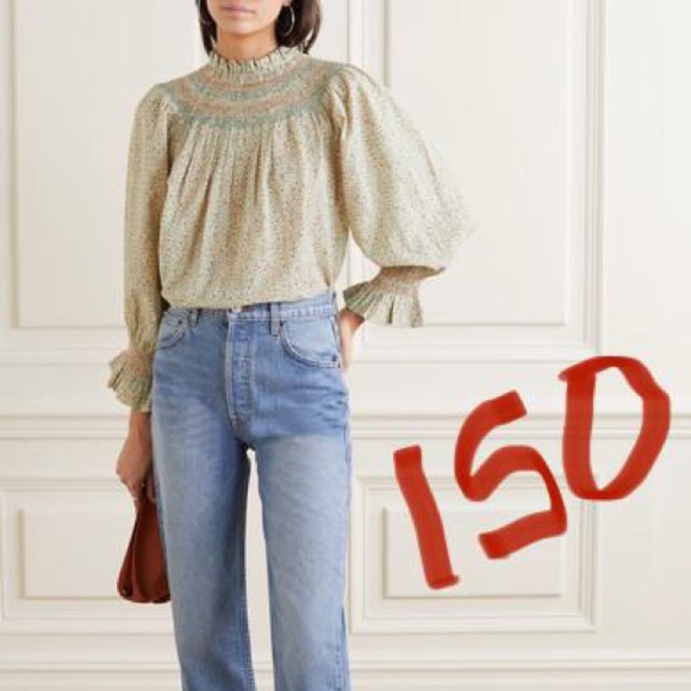 ISO DOEN AMORET top in CALIFORNIA WILDFLOWER XS